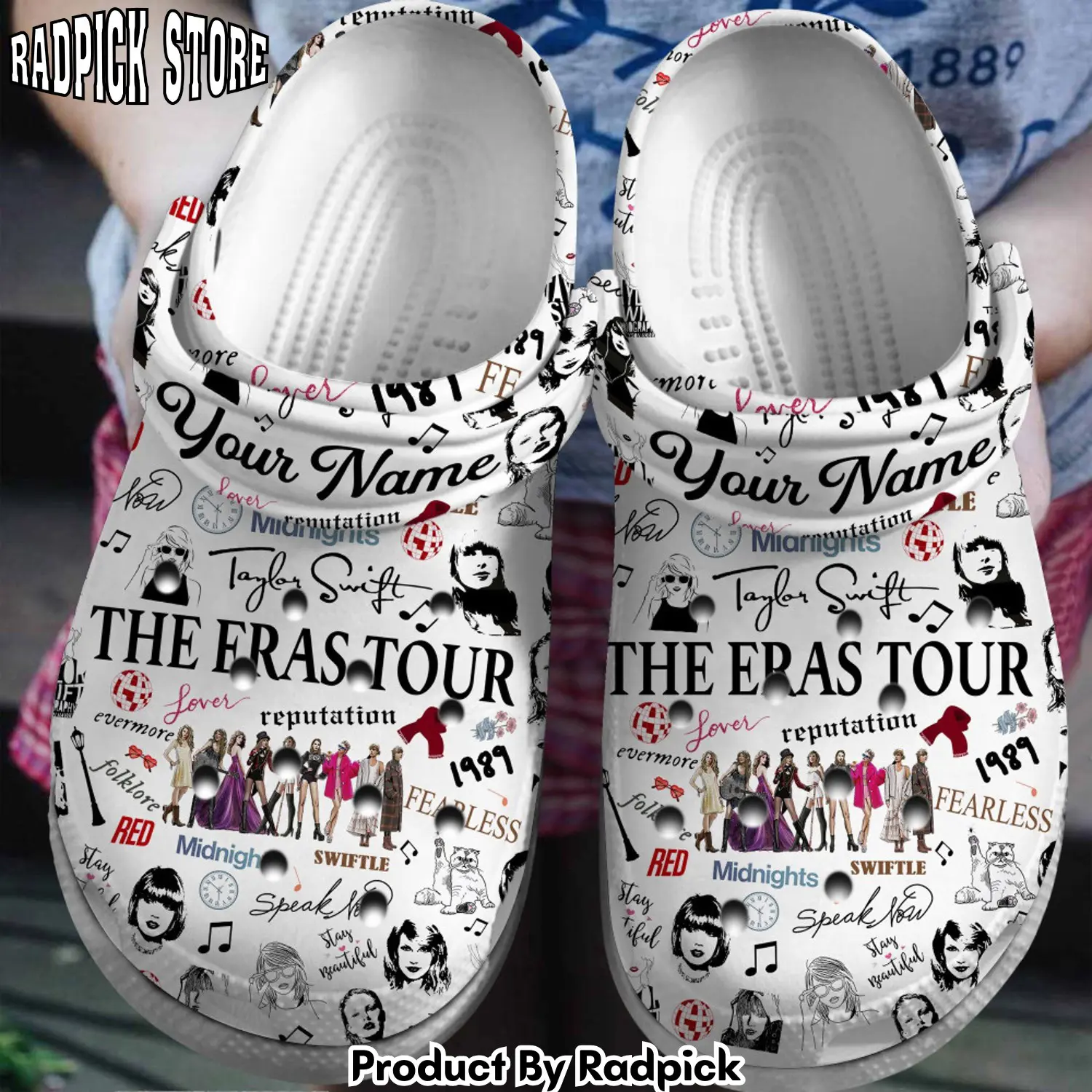 Radpick taylor swift music clogs shoes comfortable for men women phm rp652900